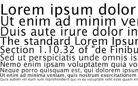 Ejemplo de fuente Office Type Sans C Italic
